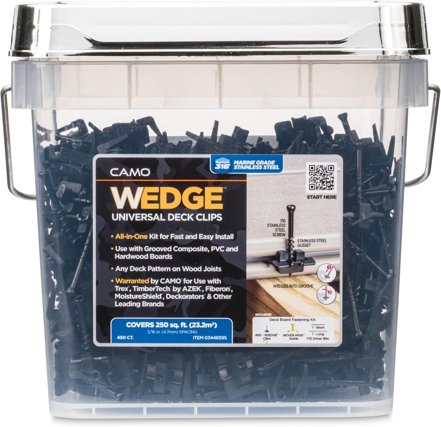 CAMO WEDGECLIP 250 SF 450 CT