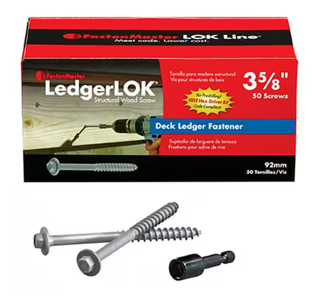 LEDGERLOK 3-5/8 SCREWS BOX 50 CT