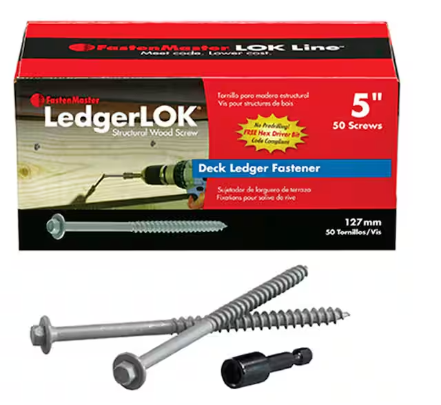 LEDGERLOK 5IN SCREWS BOX 50CT