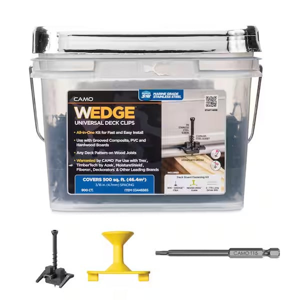 CAMO WEDGECLIP BUCKET 500SF 900CT