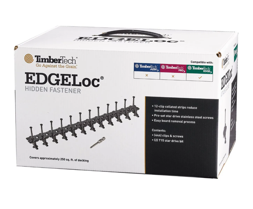 TIMBERTECH EDGELOC CLIPS BOX 250 SF
