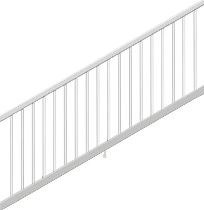 Trex Composite 8'X36" RAIL & BALUSTER KIT W/ COMPOSITE BALUSTER - HORIZONTAL CLASSIC STAIR WHITE