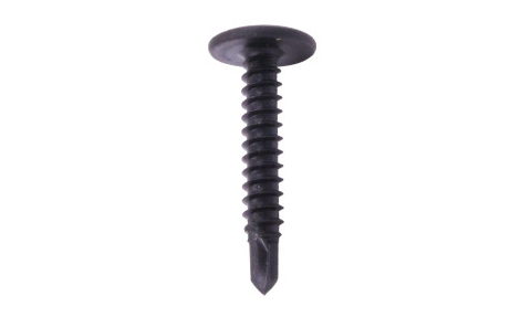 #8 3/4 BLACK TRUSS HEAD WOOD SCREWS QUICK METAL SELF TAPPING ZINC OXIDE 300 CT