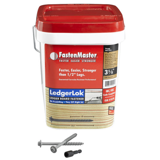 3 5/8IN LEDGERLOCK 250 CT BUCKET