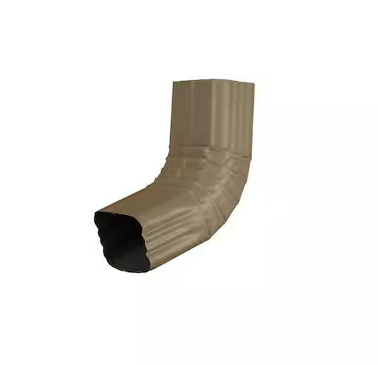 ALUM 2X3 GUTTER DOWNSPOUT ELBOW A TAN/CLAY