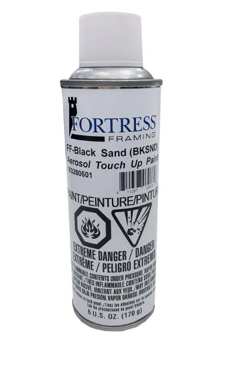 FORTRESS FE26 BLKSND TOUCH UP SPRAY PAINT 6OZ -