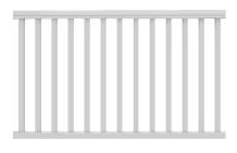 VERANDA 6X36 WHITE VINYL FLAT RAIL