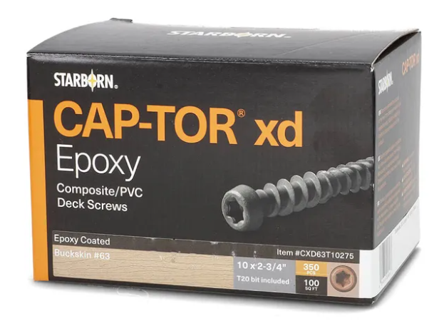 CAP-TOR XD EPOXY 2 3/4 BUCKSKIN #63 350 CT