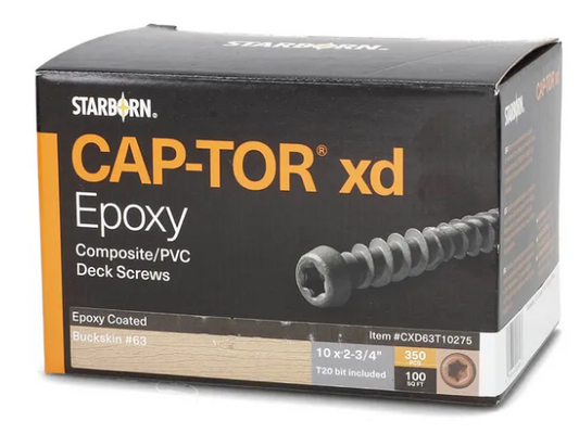 CAP-TOR XD EPOXY 2 3/4 BUCKSKIN #63 350 CT
