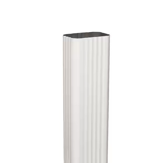 ALUM 2X3 DOWNSPOUT WHITE
