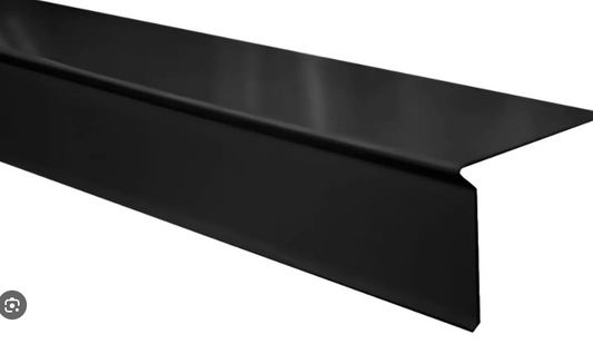3 1/2"x 4" Classic Drip edge Flashing (BLACK) Color on the inside-NO HEM
