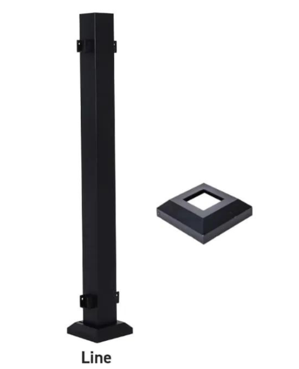 FORTRESS FE26 BLKSND 3INX39.5 MID LINE POST