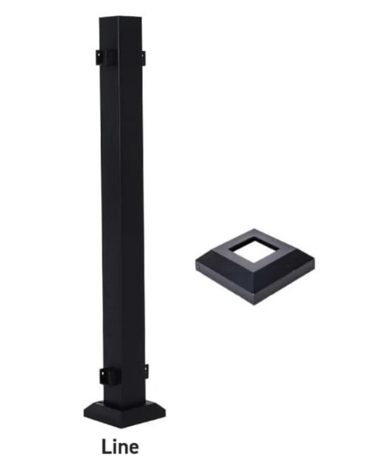FORTRESS FE26 BLKSND 3INX39.5 MID LINE POST