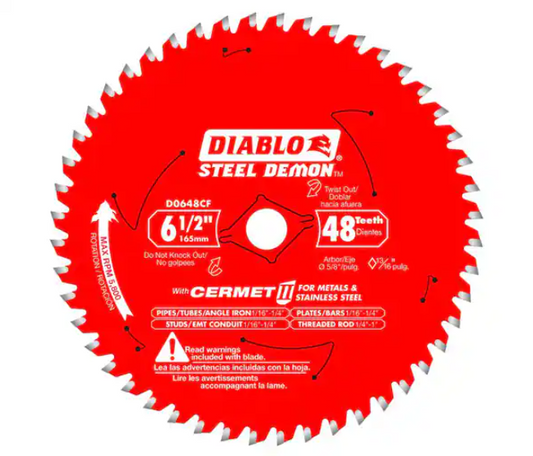 6-1/2" 48 TEETH DIABLE STEEL DMN